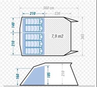 迪卡儂充氣帳5.2