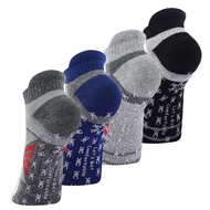 KC-TAHO Non-Slip Compression Yoga Socks 4 Pairs with Grips for Pilate Ballet Barre Barefoot Hospital