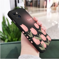 Phone Case For Samsung F52 J4 plus J6 plus J7 prime J5 pro J7 2017 pink flower liquid silicone, all-round protection phone case