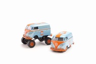 HY Model 1:64合金模型！VW T1面包車短軸版Short Axis概念改装版。第二批3色涂装預售中，Green Shark綠色鲨鱼嘴 / Gulf海灣/ Black Shark黑色鲨魚嘴，