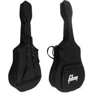 Gibson กระเป๋ากีตาร์โปร่ง สำหรับกีตาร์ขนาด 39-41 นิ้ว บุฟองน้ำอย่างหนา 20 มิล ระบบซิบคู่ มีช่องเก็บข