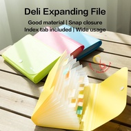 Deli A6 plastic wallet, money map, note map, giro map, harmonica folder, Expanding File Expanding Fi