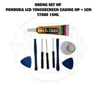 OBENG SET HP PEMBUKA LCD TOUCHSCREEN CASING HP + LEM T7000 15ML