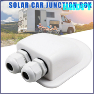 HNDFY Solar Panel Double Cable Entry Box Plastic Roof Connector Mount Housing Travel Campervan Camper Screws Accessories KYRTR
