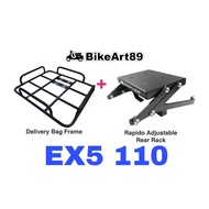 RAPIDO Monorack Honda EX5110 EX5 EX5Fi FI Kambing Grabfood Shopee Food Delivery Bag Frame Tapak Mono