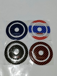 stiker timbul tutup tangki BYSON variasi CARBON (sedang tren saat ini)