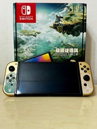 九成新 港行 任天堂 Nintendo switch 主機 OLED 薩爾達傳說 The Legend of Zelda 王國之淚 版 特別版
