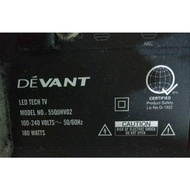 ✨ ⭐ Backlight Set 55inch Devant 55QUHV02 Smart Led Tv 2strip edge type Originally fit Brandnew