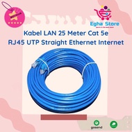 LAN Cable 25 Meter Cat 5e RJ45 UTP Ready to Use Cable Ethernet Straight Wifi Internet RJ 45 Outdoor 