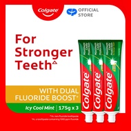 [Bundle of 3] Colgate Maximum Cavity Protection Icy Cool Mint Toothpaste 175g