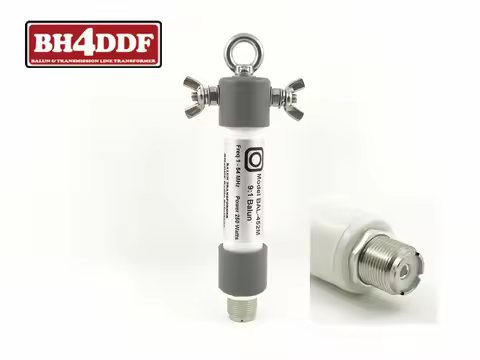 BAL-452M Mini Waterproof 250W 9 :1 SSB HF Shortwave Antenna Balun 1.8-54MHz 160m -6m by BH4DDF