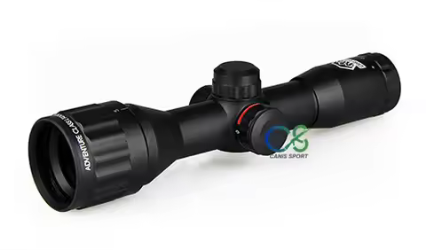 Hunting Scope Canis Latrans Rifle Scope 4X32 Mini Double Color Rifle Scope Light Weight For Hunting 