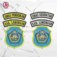 Computer Embroidery Badge ASN bed PNS Lamongan Health Service Education Service