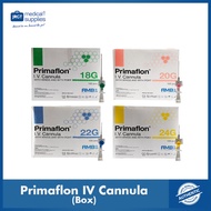 Primaflon IV Cannula with Wings and Injection Valve - Available in G18, G20, G22, G24, G26 (1 Box - 