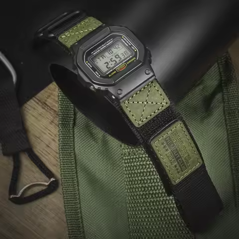 Hemsut Nylon Loops Replace Watch Band for Gshock DW5600 GA110 DW8900 GA2100 9052 BA110 M5630 BGA400