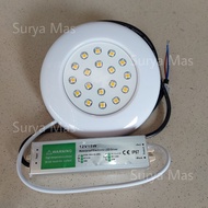 Lampu LED 12 Watt Kolam Renang 12 Volt DC + Trafo Outdoor