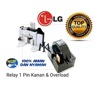 Relay Ptc + Overload Kulkas 1 Pintu LG