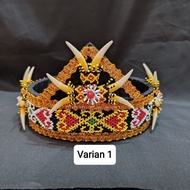 Dayak Beaded Women's Crown Crown Pengantin Crown Cantik