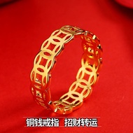 Cincin Emas 916 Belah Rotan 916 /Copper Coin Ring gold 916