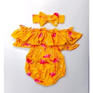 2 WAY OFF SHOULDER ROMPER FIT 3-18 MONTHS