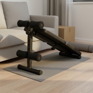 Padded Incline Sit-up Bench Metal Frame Foldable Sit-up Bench Hinged Design
