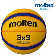 Basketball Rubber 3 on 3 - Size 6/Molten [Free Nylon Bag] B33T2000