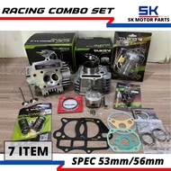 Ex5 Dream/Wave100 Block Racing 53mm/56mm TAIKOM Combo Set(Head Racing/Valve Spring/Camshaft S4/Rocke