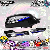 HONDA WIN 100 ORIGINAL HEXAGONAL MOTIF KD53 VARIATION STICKER STRIPING
