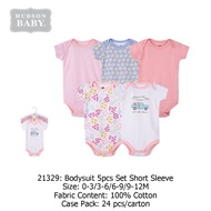 Hudson Baby Hanging Bodysuit Baby Romper (5's/Pack) 21329