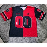 MERAH 00 red//number series//rugby jersey // Oversize jersey//vintage jersey//retro jersey