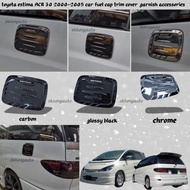 toyota estima acr30 2000-2005 car fuel cap trim cover carbon fiber garnish accessories skhongauto