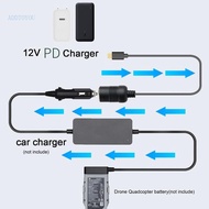 【3C】 Portable USB TypeC Car Charger USB-C to  Lighter Adapter Adjustable Voltage 5V9V12V15V20V3A Out
