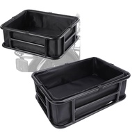 Alomejor Rear Rack Bike Basket with Iron Frame 18x12.6x5.9 Inch Heavy Duty