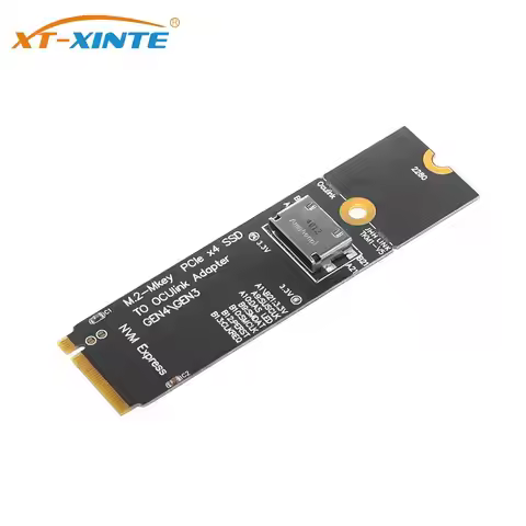 M.2-M key PCIe x4 SSD to U.2 OCUlink SFF-8612 Adapter Card Gen4/Gen3 for 2.5 inch NVME U.2(SFF 8639)