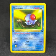 Vintage Pokemon TCG Tentacool 56/62 1999 Fossil Unlimited Trading Card Game Collectibles Pokemon Car