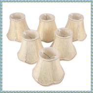 (SPND) Set of 6 Chandelier ShadesONLY for Candle BulbsClip-On Fitter Lamp Shades
