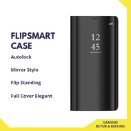 Xiaomi REDMI 6 PRO NOTE POCOPHONE F1 FLIP SMART CASE AUTOLOCK COVER STANDING CASING MIRROR Folding H