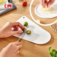 廚房切水果板寶寶輔食砧板案板磨蓉小砧板切菜板- 顏色隨機 膠砧板