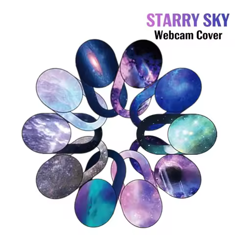 1/3/6PCS WebCam Cover Starry Sky Laptop Lens Stickers Mobile Phone Camera Antispy Slider Universal W