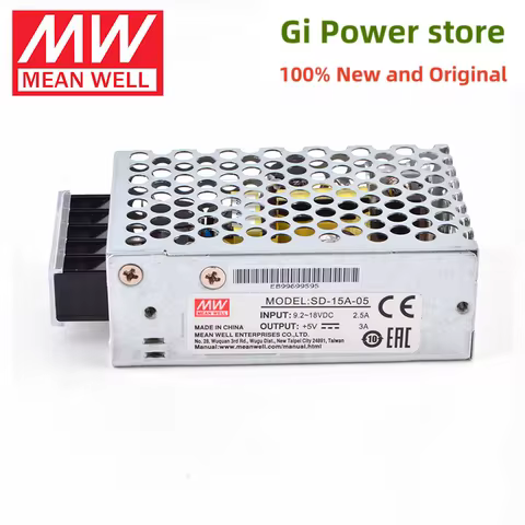 SD-15A/15B/15C 15W Mean Well Single Output DC-DC Converter SD-15A-5/12/24 SD-15B-5/12/24 SD-15C-5/12