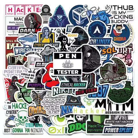 50PCS Hacker Programming Network Cool Stickers for Luggage Skateboard Laptop Motorcycle Toys Helmet 