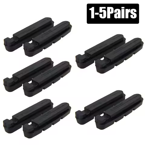 4pcs Road Bike Brake Pads Brake Shoes Rubber Blocks Replacement for Shimano BR Shoe Holder Cycle Bra