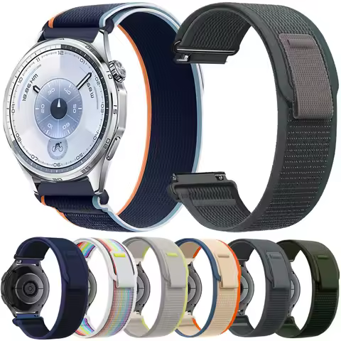 20 22mm Trail Nylon Strap for Huawei Watch GT6/GT6 Pro 46mm Breathable Bracelet for Huawei Watch 5/G