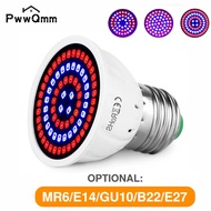 E27 LED GU10 Hydroponic Phyto Growth Light B22 Led Grow Bulb MR16 Full Spectrum 220V UV Lamp Plant E