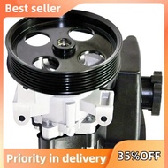 1 PCS Power Steering Pump Directional Rotation Pump Black & Silver Car Accessories Metal+ABS Automot