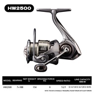 DEUKIO Fishing Spinning Reel Double Guide Rod 5.2:1 6kg Drag Power 7+1BB for Freshwater Saltwater Lu
