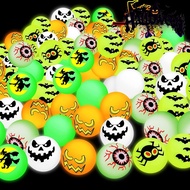 Halloween Toy Bouncy Ball Green Luminous Magic Eye Bouncy Ball Multi-Size Fluorescent Eyeball Bouncy