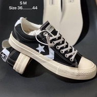 รองเท้า Converse All Star OX รองเท้าผ้าใบคอนเวิร์ส Canvas shoes สี White, Navy ,Black พร้อมส่ง✔