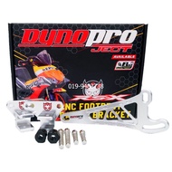DYNOPRO CNC REAR FOOTREST BRACKET + EXHAUST BRACKET - HONDA RSX 150