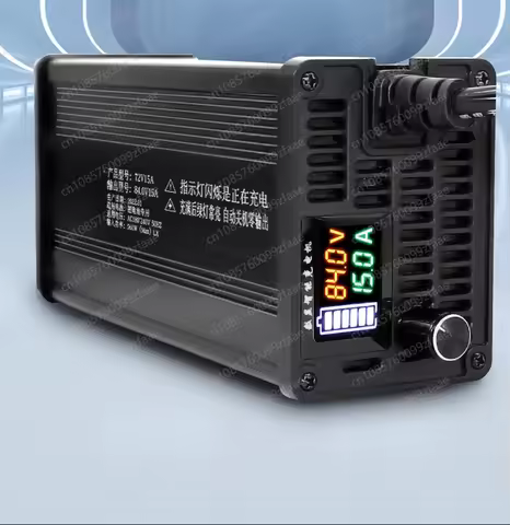 Lithium battery charger 60V48V72V aluminum shell adjustable current 2A-8Afast charging ternary iron 